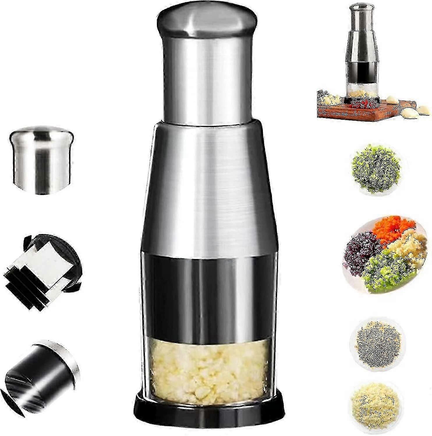 Garlic press, 5.816cm, splash-proof, easy to clean and can process a variety of ingredients