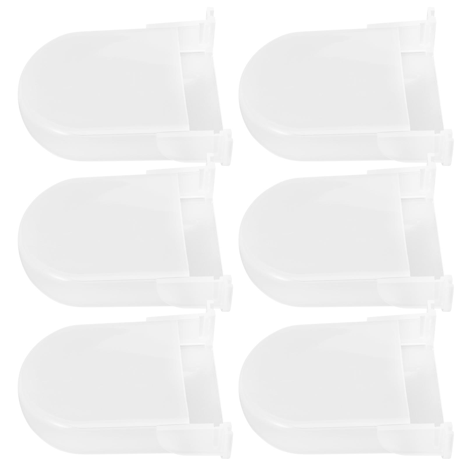 Condensation Collector Cups For Rice Cooker 6Pcs Replacement Accessory For Cooking Household Users White Plastic Functionality