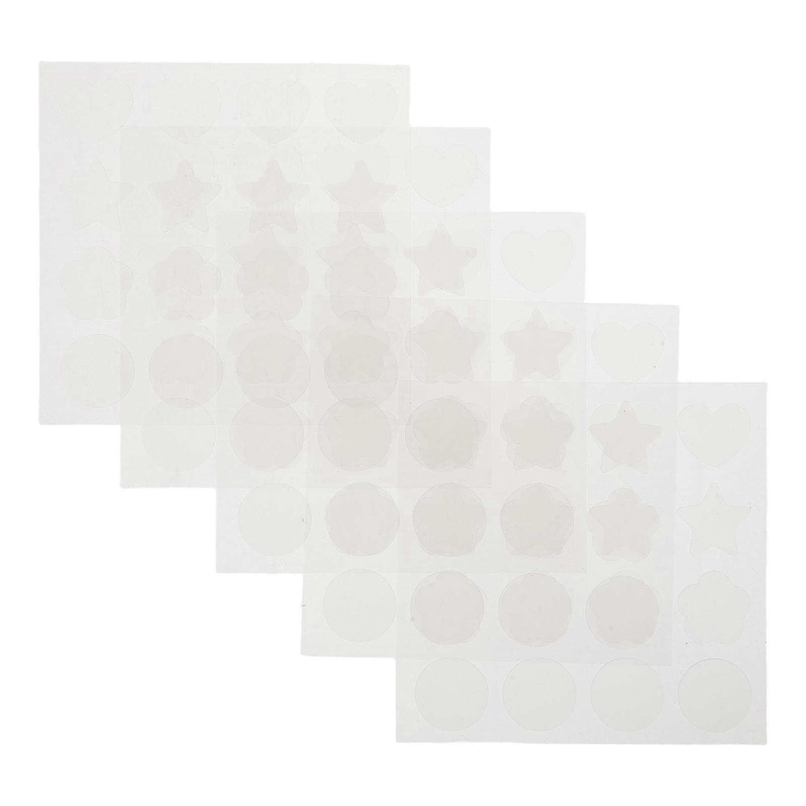 Uv Detection Stickers for Beach Sun Protection Transparent 10 Sheets