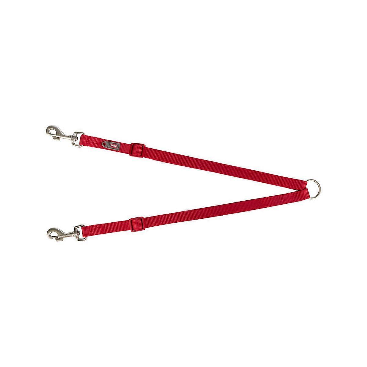 Attelage pour laisse 2 chiens Trixie Premium Rouge