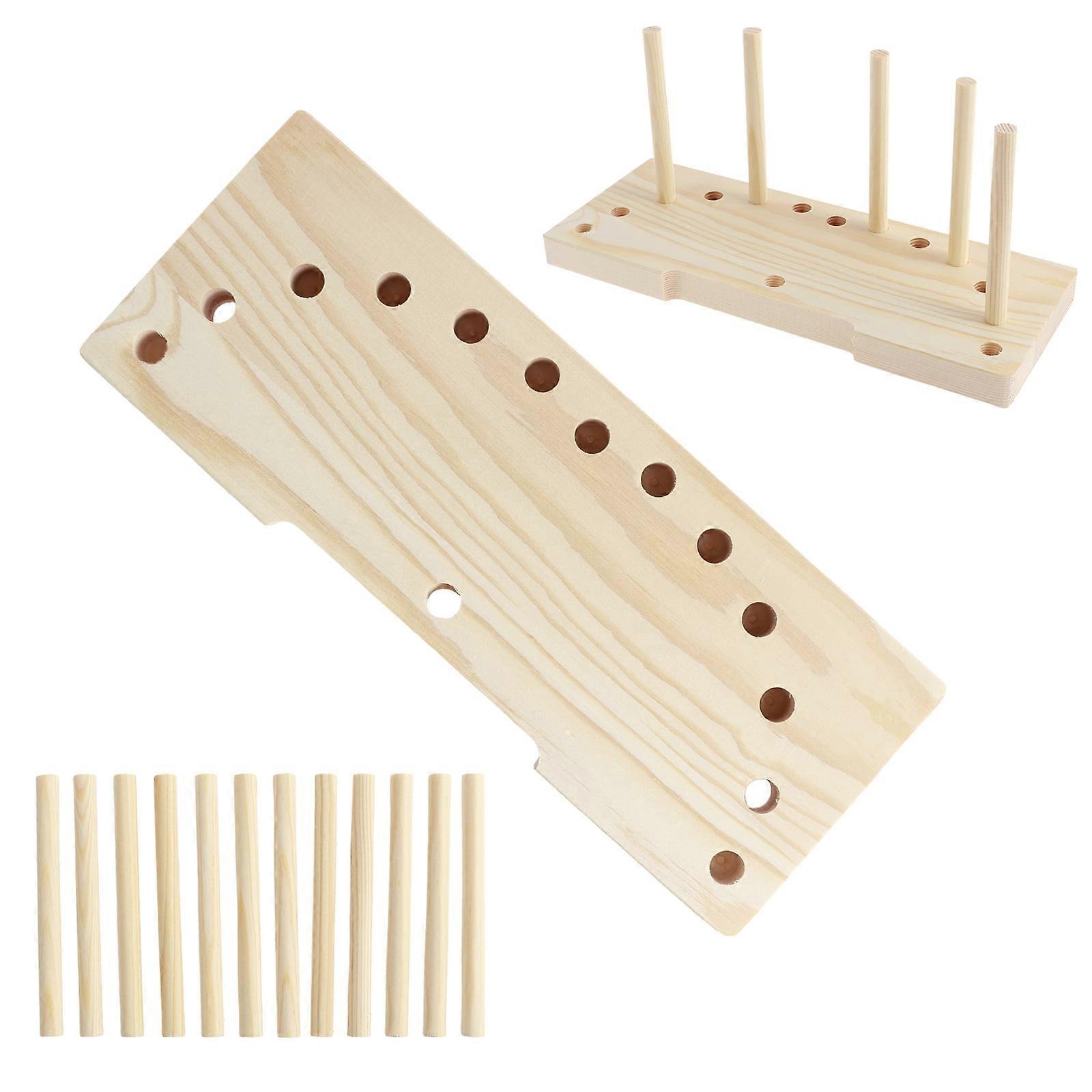 Wekvgz Bow Maker, Adjustable Wooden Bow Making Tool, Portable & Lightweight Craft Machine for DIY Wreaths, Holiday Decor, Compatible with Ribbon