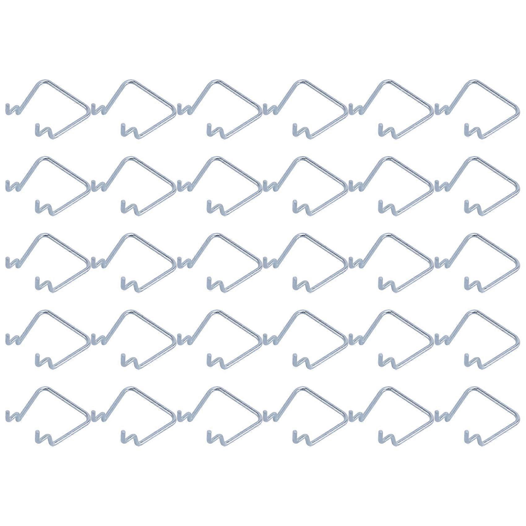 30Pcs Pegboard Holders, Stainless Steel Double Loop Hooks for Store