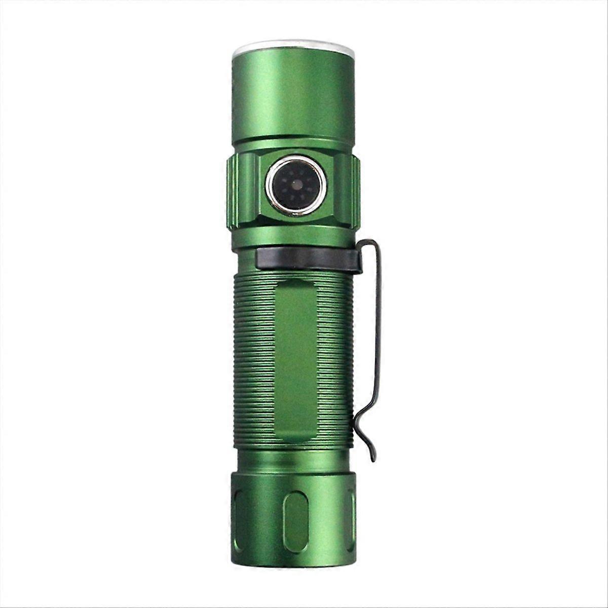 Flashlight Mini Power Display Glare 3LED Flashlight Army Green