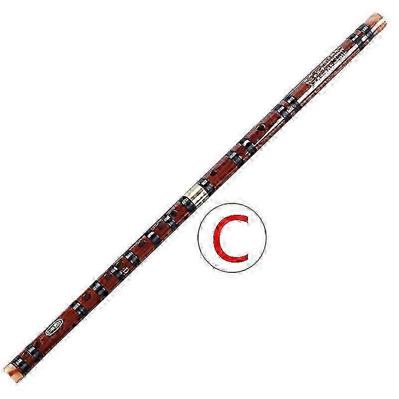 2x Bamboo Flute Musical Instruments C Key Chinese Dizi Transversal