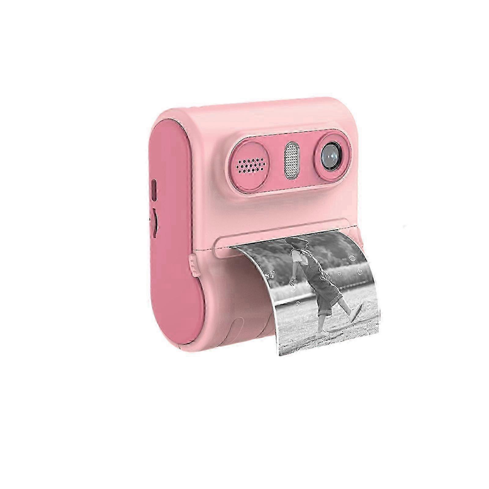 HD Double Camera Kids Print Camera 2.4 Inch Instant Print Thermal Printing Kids Camera Error Printing Lightweight And Portable Easy To Operate