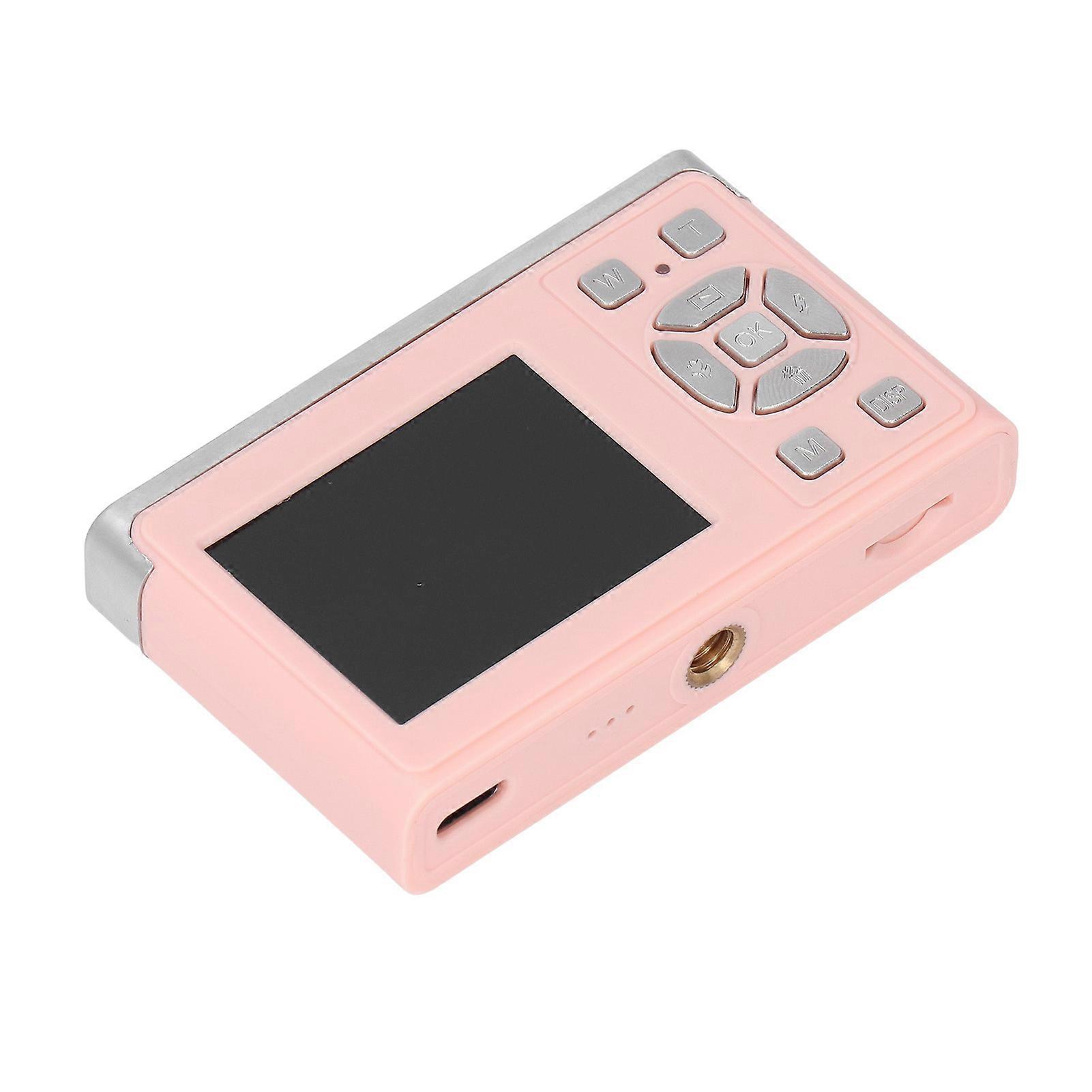 HD Digital Camera Autofocus 16X Zoom 50MP Image 1080P Recording Vintage Camera Support Video and Photo Transfer Pink 