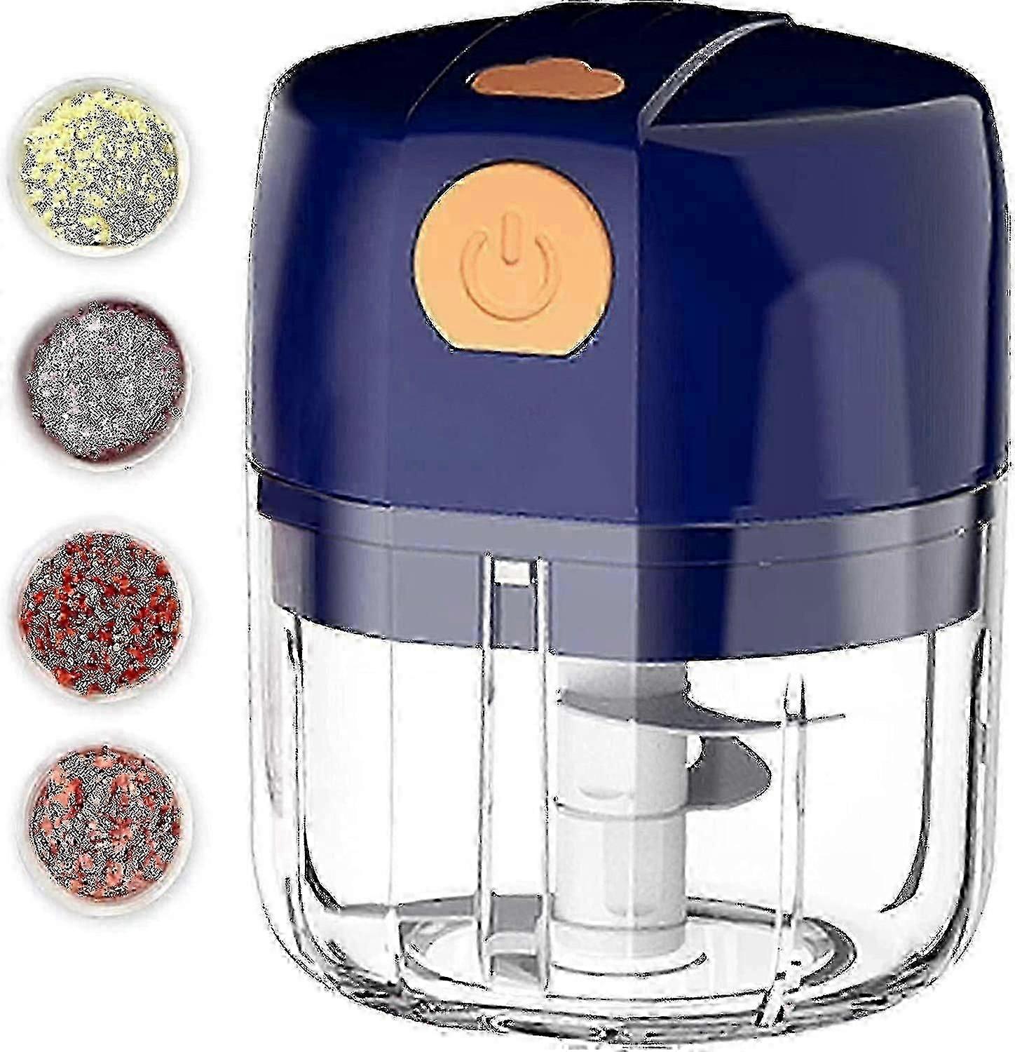 2024 Mini Food Processor - 250ml Cordless Electric Mini Garlic Chopper With 3 Sharp B Food Blender, Usb Charging Small Food Processor Grinder For Frui