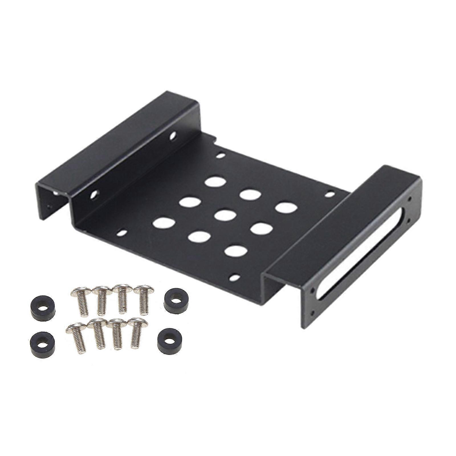 2.5in or 3.5in to 5.25in Internal Hard Disk Drive Mounting Bracket Aluminum Bracket with Screws and Rubber Washer Multicolor