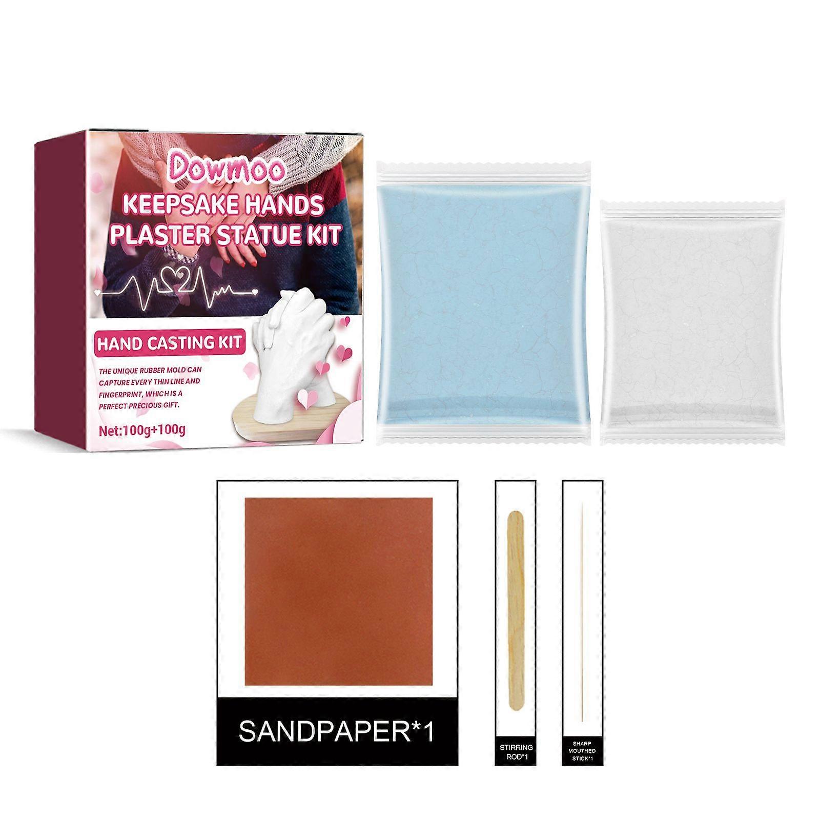 Dowmoo Diy Handmade Craft 3D Hand Plaster Casting Model Diy