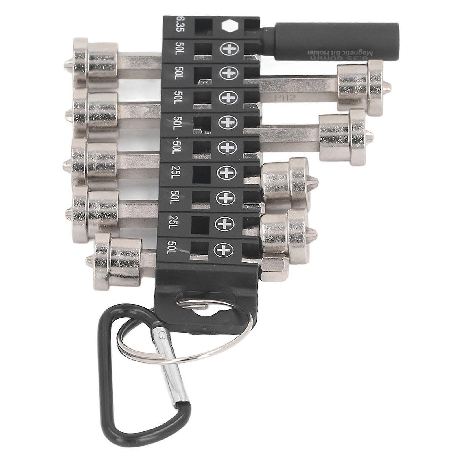 Power Nut Driver Drill Bit Magnetic Hex Shank Cross S2 2 Types Bit Tool for Working