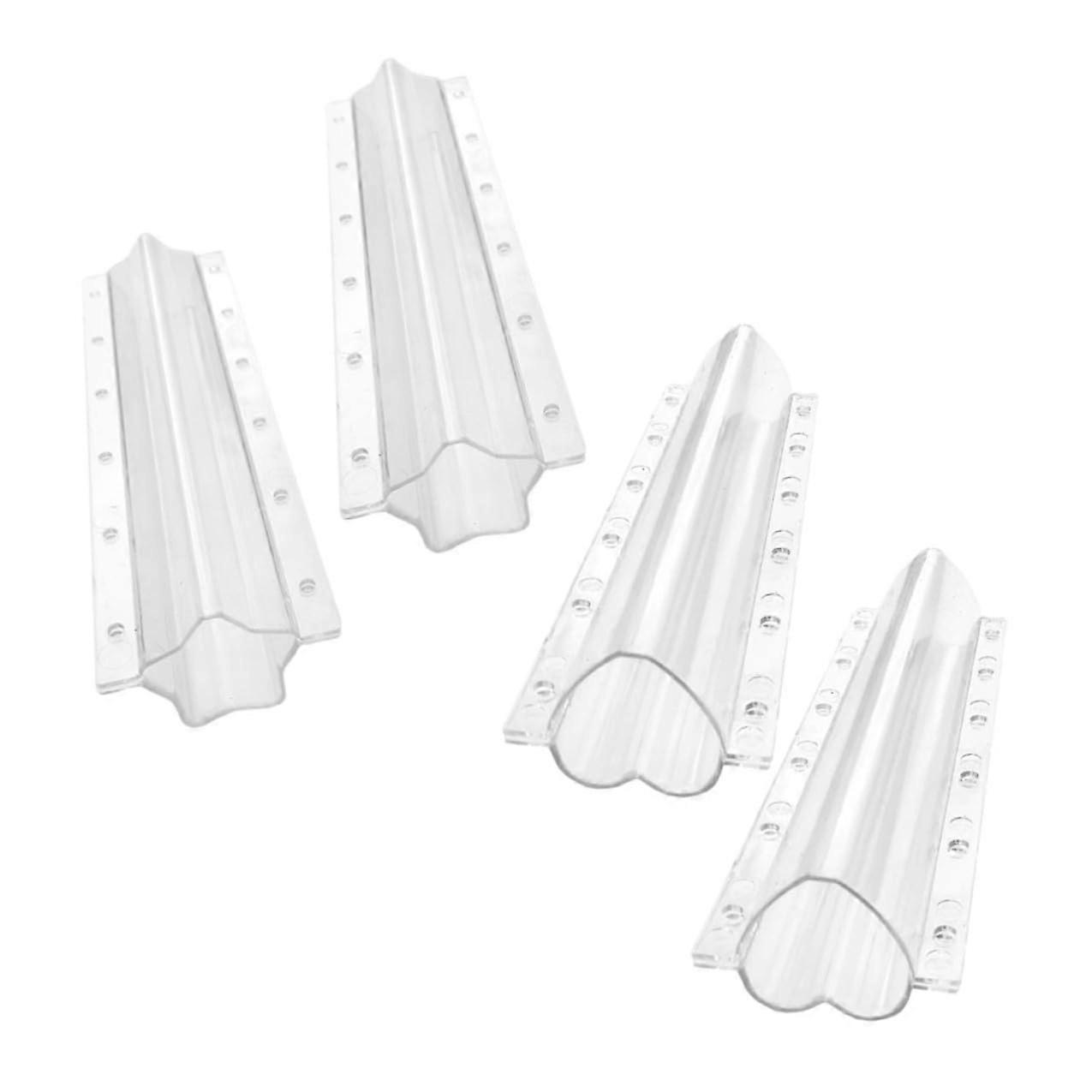 4pcs Cucumber Growth Molds Star Heart Shape Transparent Shaping Forms Pressure Resistant Garden Kit For Gourd Ginseng