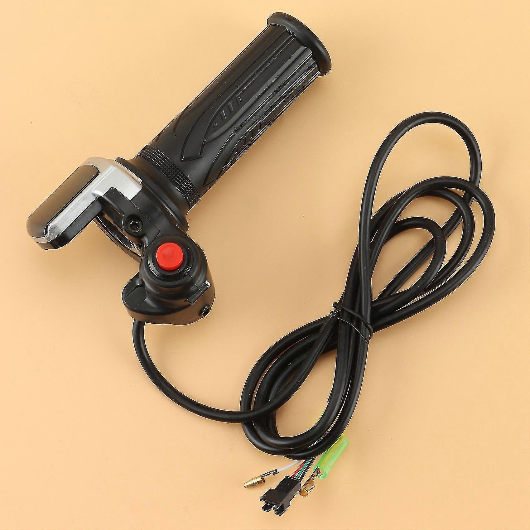 36v Electric Bicycle Scooter Speed Throttle Grip Lcd Display With Switch Ebike Twist Throttle Accel (tangling)