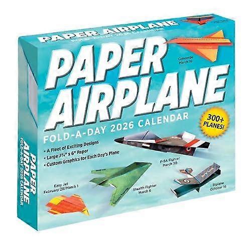 Paper Airplane 2026 Foldaday Calendar by David Mitchell Calendar Book