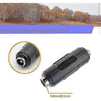 Paquete de 10 5.5 x 2.1mm DC hembra a hembra adaptador de acoplador de corriente C