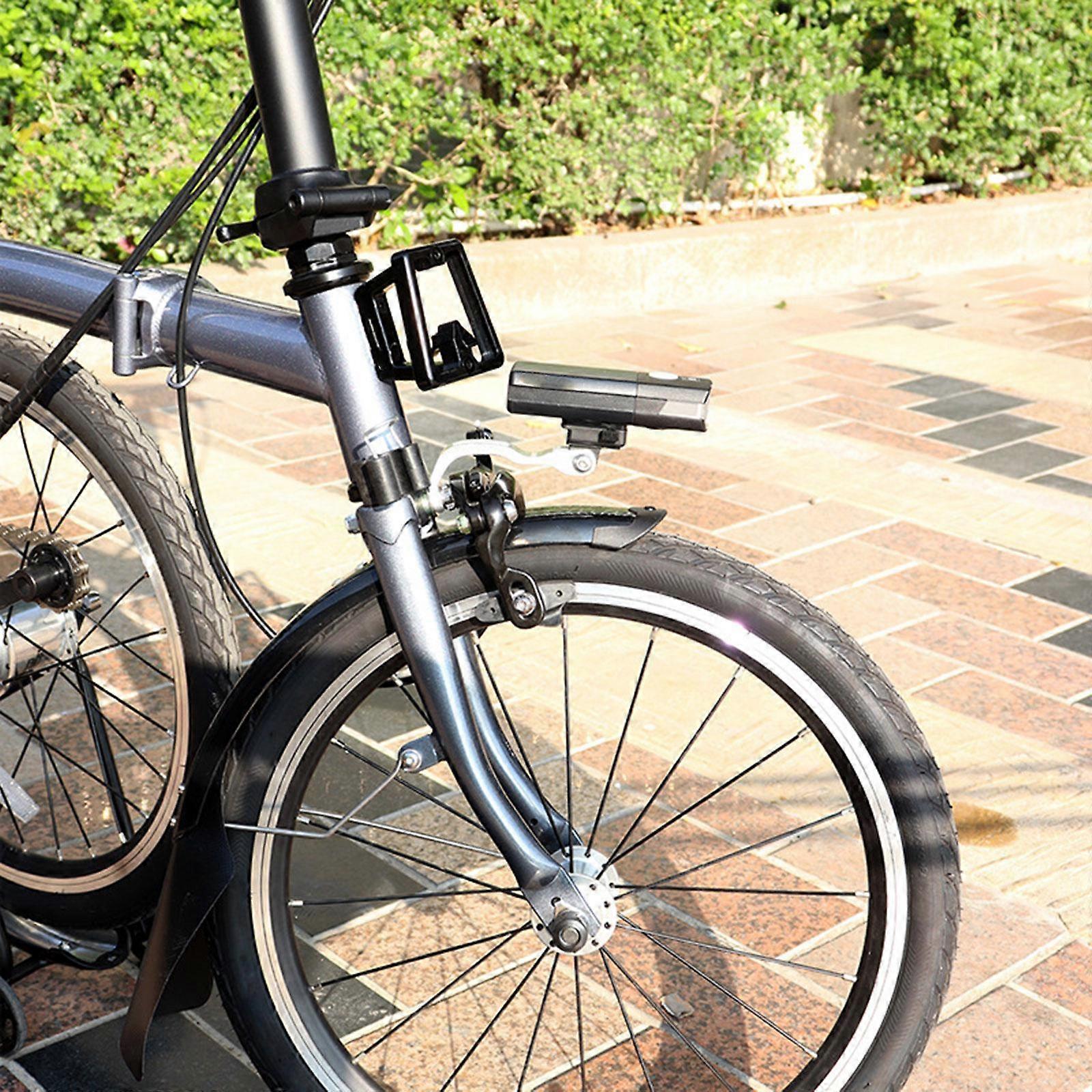 Bike Fork Mount Front Light Bracket for Folded Bikes Extender Mounting Base