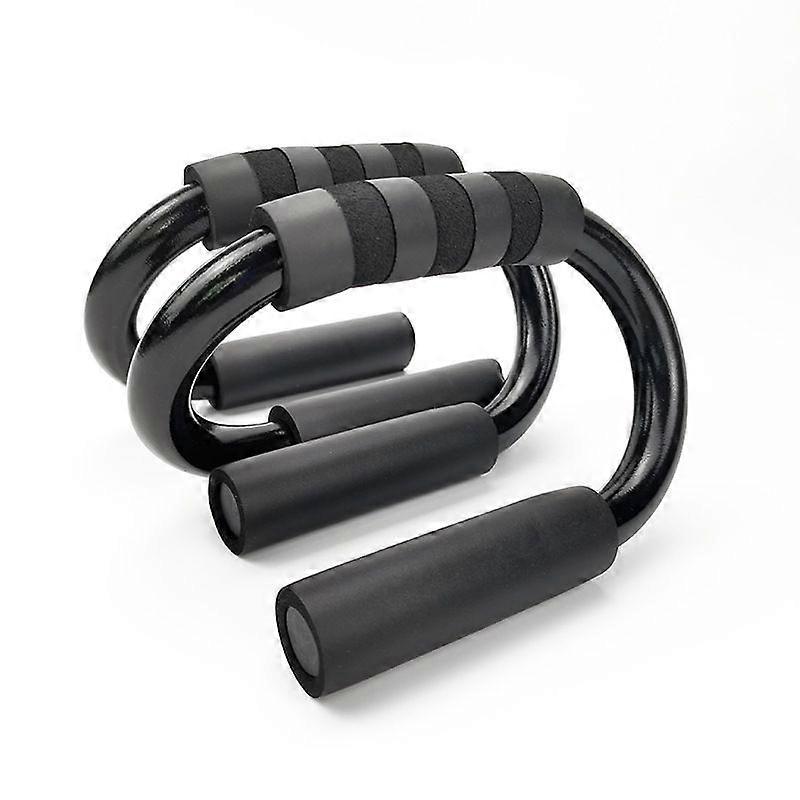 Push Up Bars - Strong Steel Non-Slip Push up Stands for Women and Men Home Gym Strength Training Exercise Equipment with Foam Padded Grips1setblack