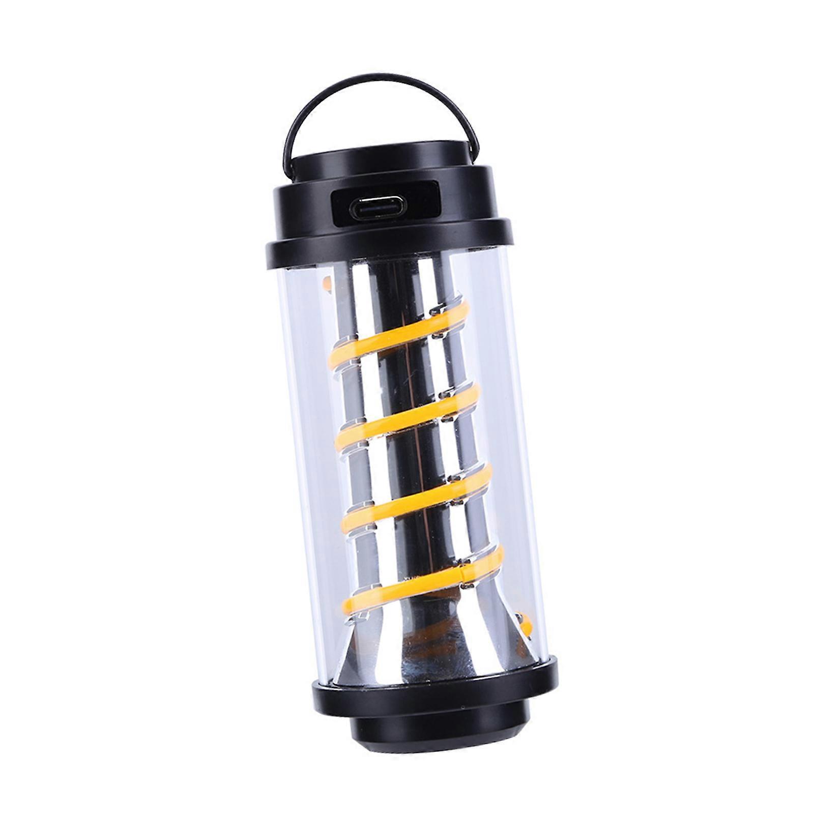 Innovative Rechargeable LED Lantern with Adjustable Light Settings Plastic Texture Suitable for Various Outdoor Use Multicolor