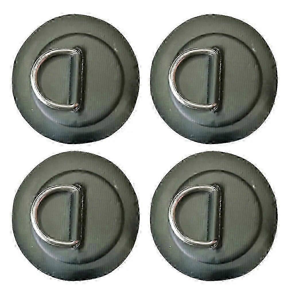 Surfboard Dinghy Boat PVC Patch With Stainless Steel D Ring Deck Rigging Sup Round Ring Pad 5M Elastic Bungee Rope Kit