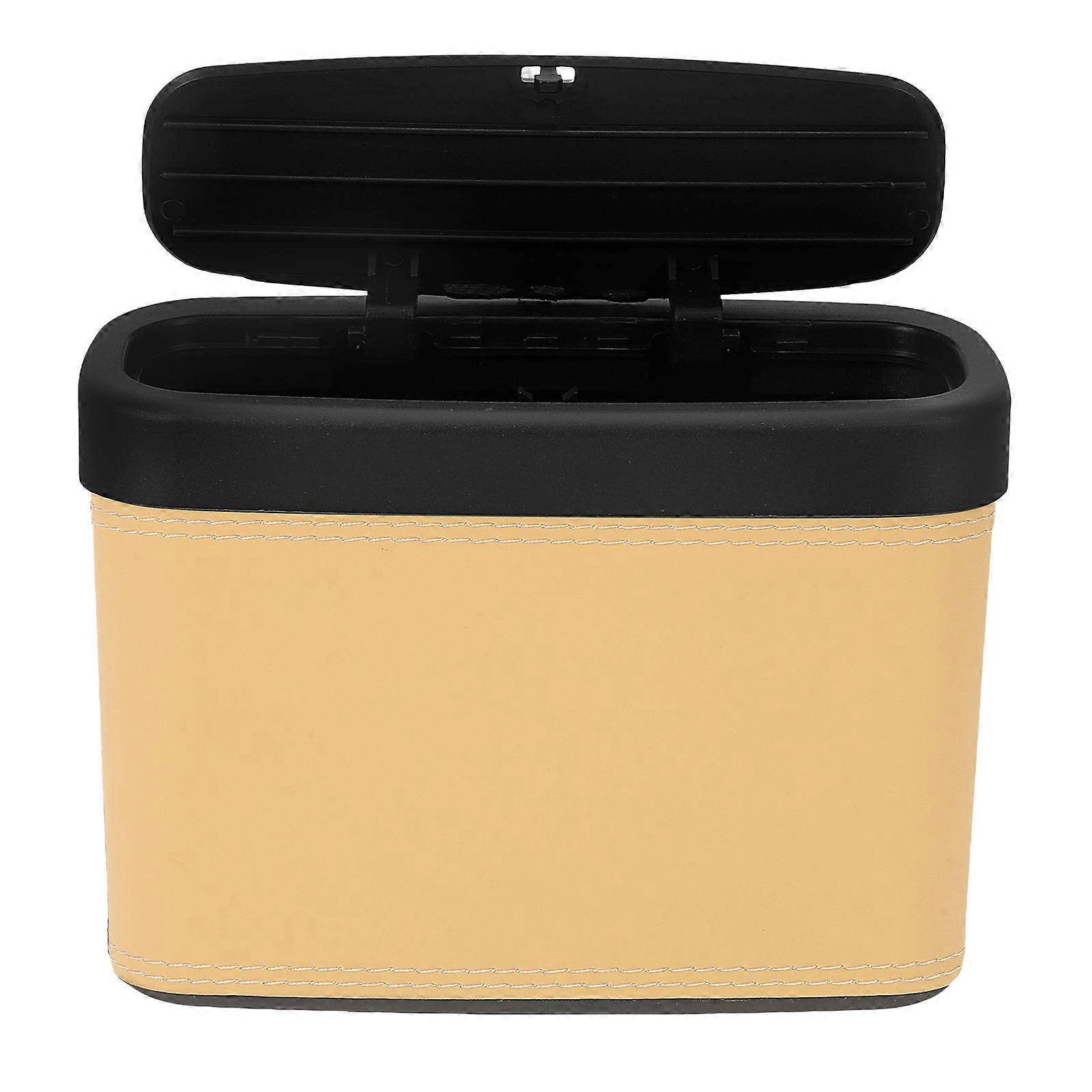 Car Door Trash Can with Lid Automotive Garbage Bin for Car Use