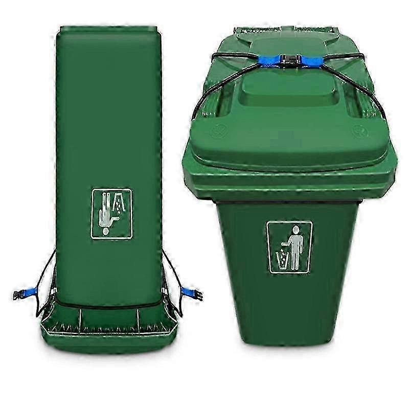 Multifunctional fixed rope garbage bin lock cover lock Outdoor garbage bin Heavy elastic rope garbage bin lock catch (prevents small animals from