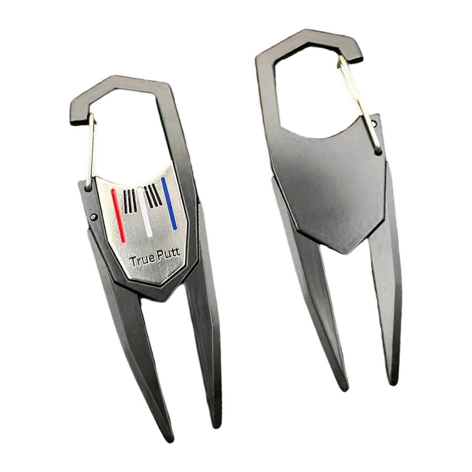 Combined Golfing Lump Tool With Magnetic Sphere Marker For Efficient Grass Repair And Precise Sphere Positioning On Herbage Multicolor