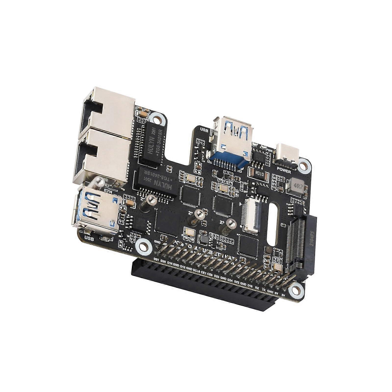 GPIO Expansion Card With Two 2.50G Ethernet, USB 3.2 Interfaces, NVMe HDDs Compatibility, For 5Inch Drive Bays
