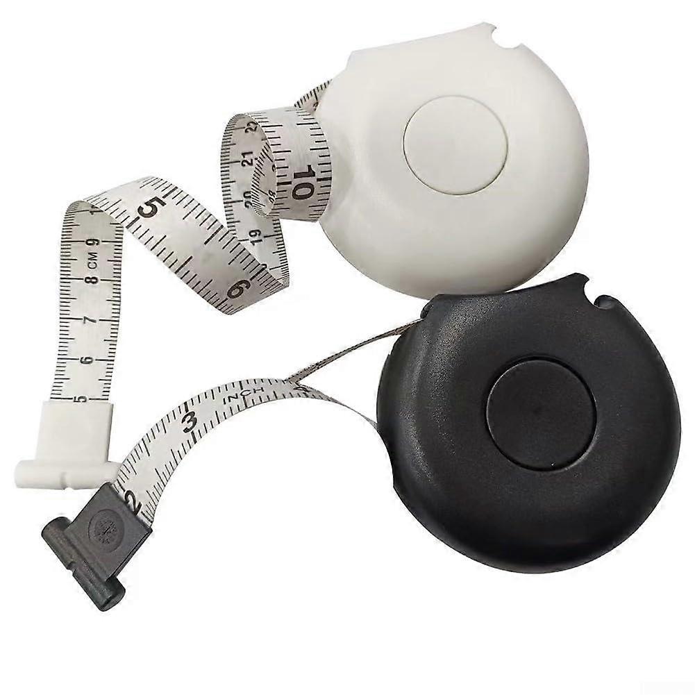 Measuring Tape for Sewing and Tailoring with Retractable Silent Design, Portable for Body and Fabric (White)