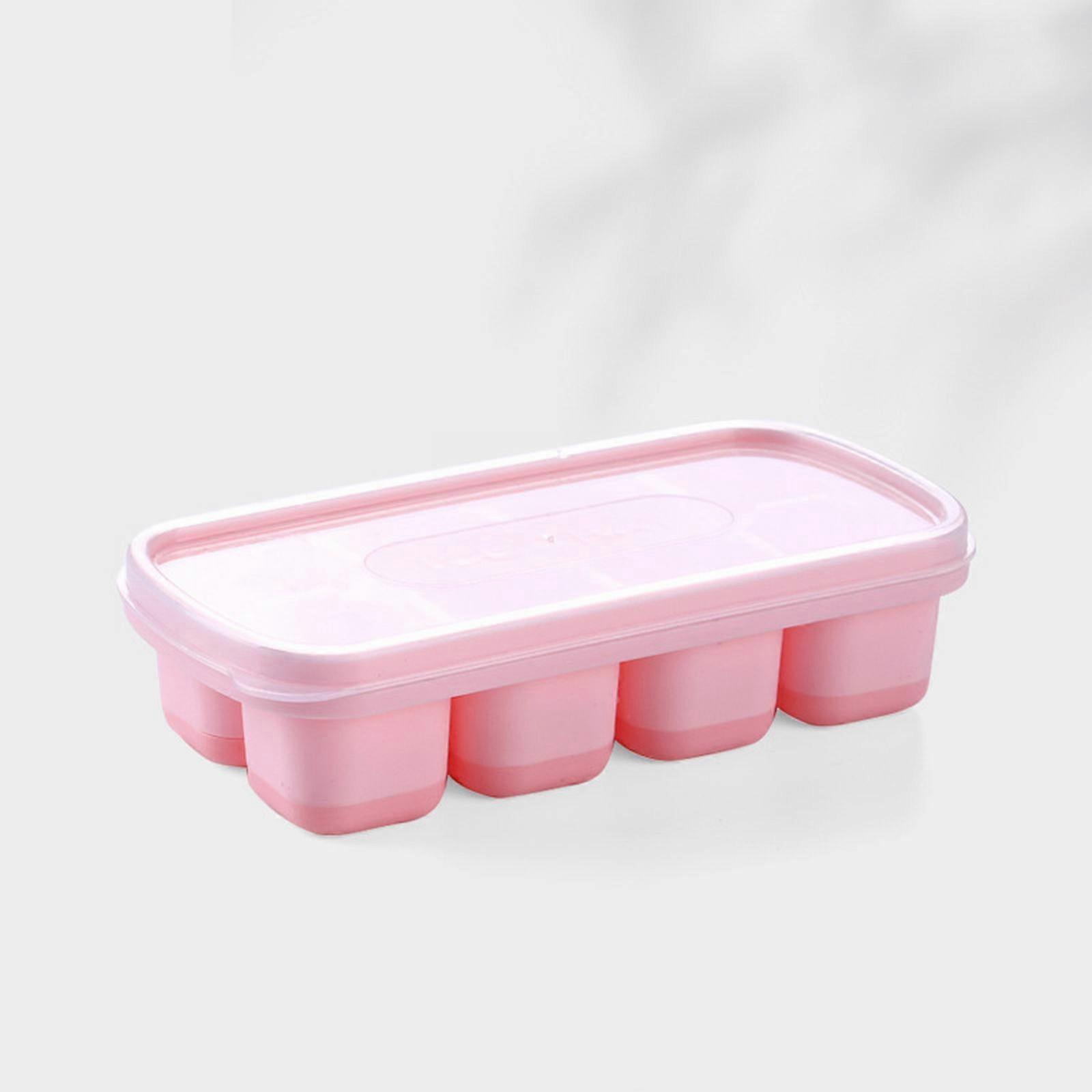Uclet Ice Cube Mold Silicone Ice Tray Jelly Yogurt Ice Cube Mold Ice Tray Ice Box Food Grade Ice Container Refrigerator Ice Maker Package Included: