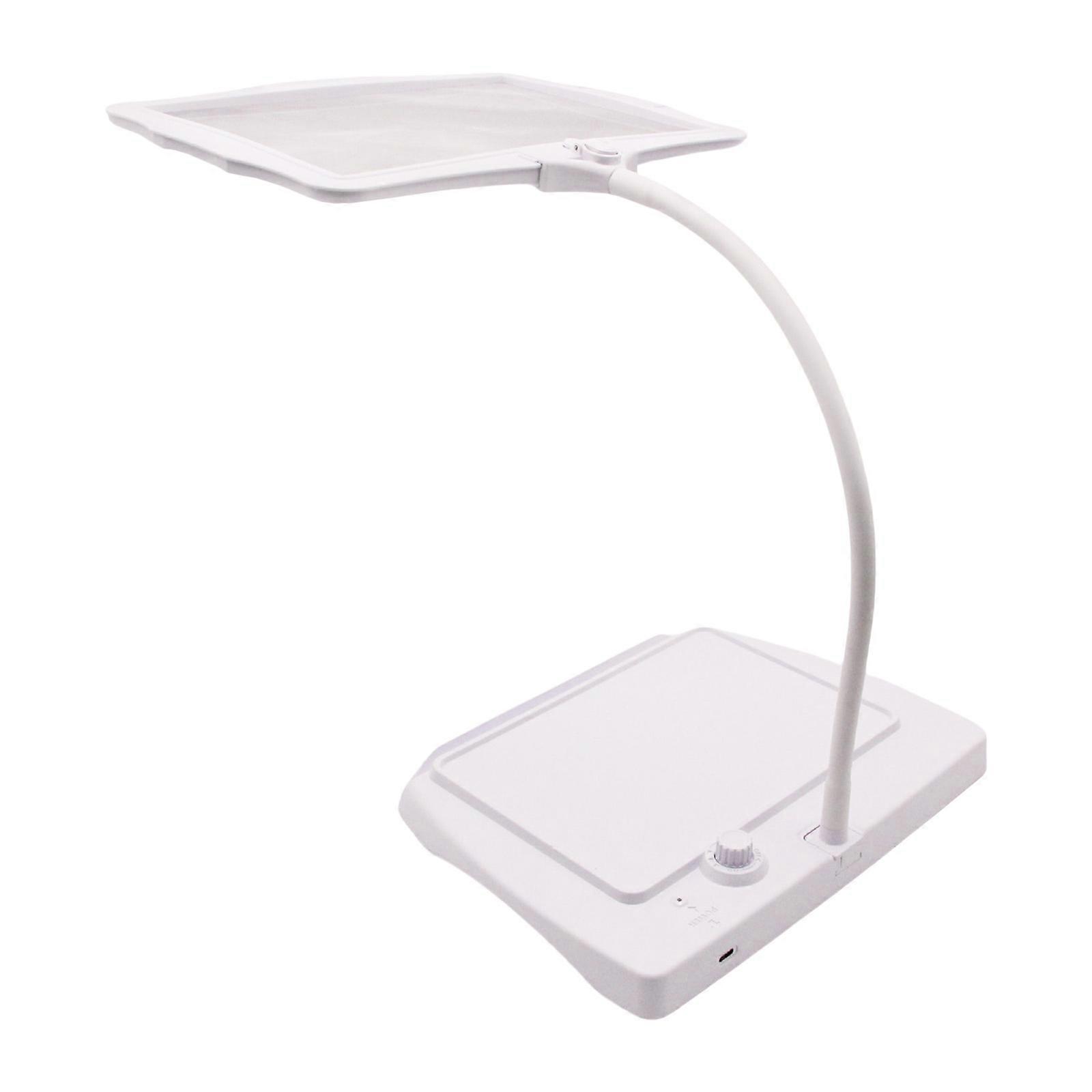  Μεγεθυντικός φακός με 48 LED φως Τροφοδοσία USB Μεγεθυντικός φακός πολλαπλών χρήσεων για κοσμήματα Εκτίμηση Χειροτεχνίας Λευκό