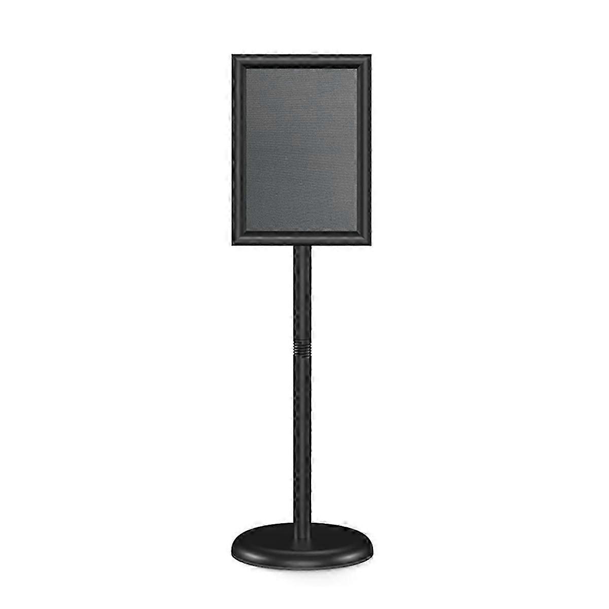 Sign Holder Stand 8.5x11 Inch Adjustable Floor Standing Sign Holder - Signage Stand with Snap-Open F