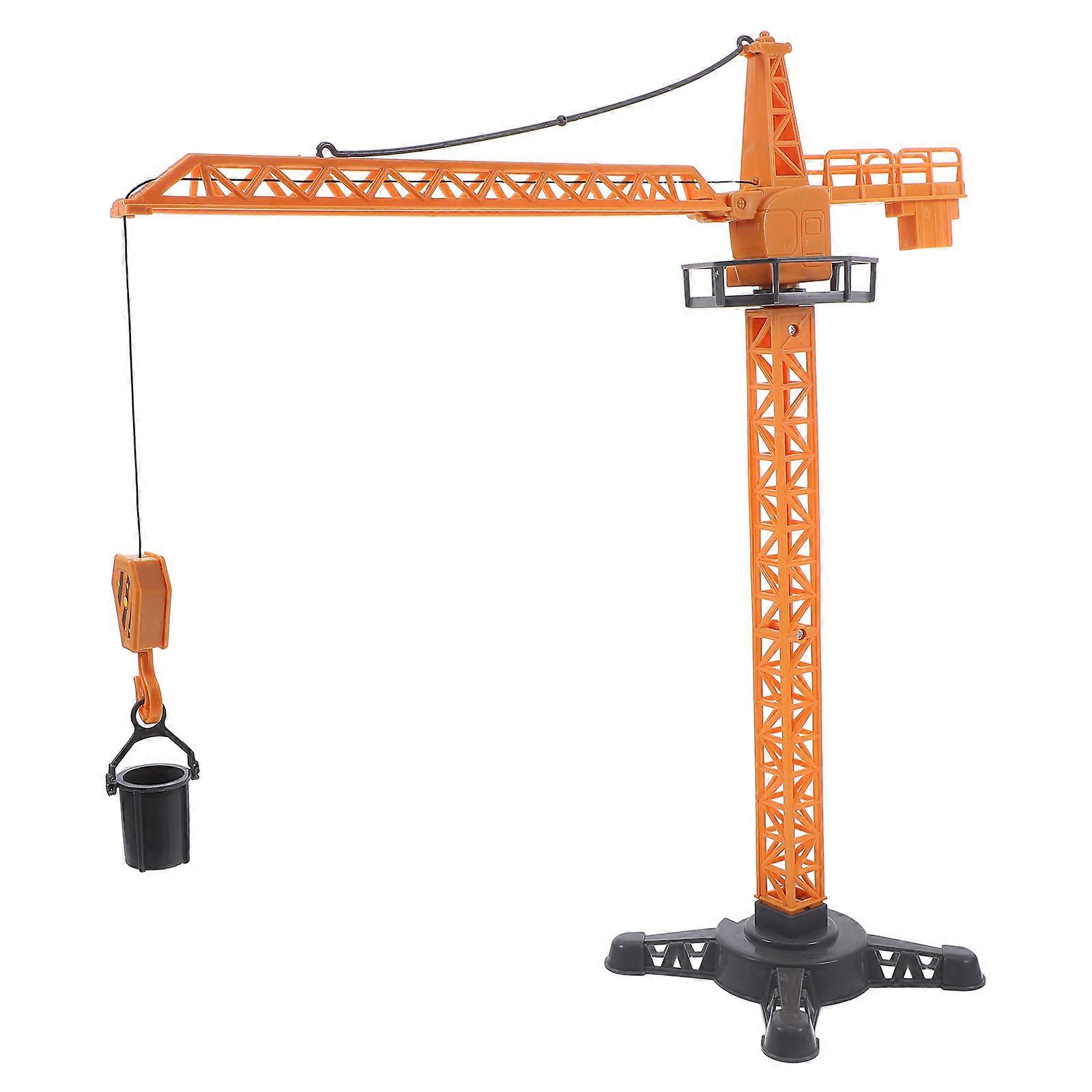 Multi-Color Crane Truck Toy: STEM Construction Vehicles Designed for Boys with Movable Parts and Assembling Features