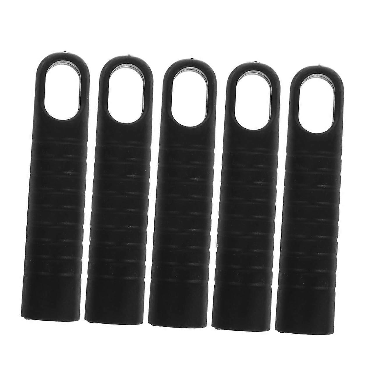 5pcs Plastic Broom Handle End Caps with Hole Non Slip Grip Sleeves for Mop and Floor Cleaning