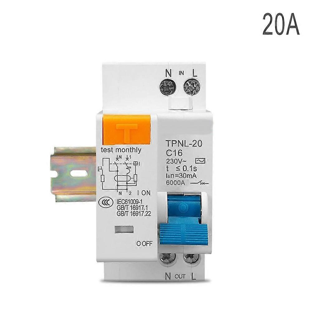 Leakage circuit breaker with voltage protection RCBO TPNL DPNL 230V 1P+N