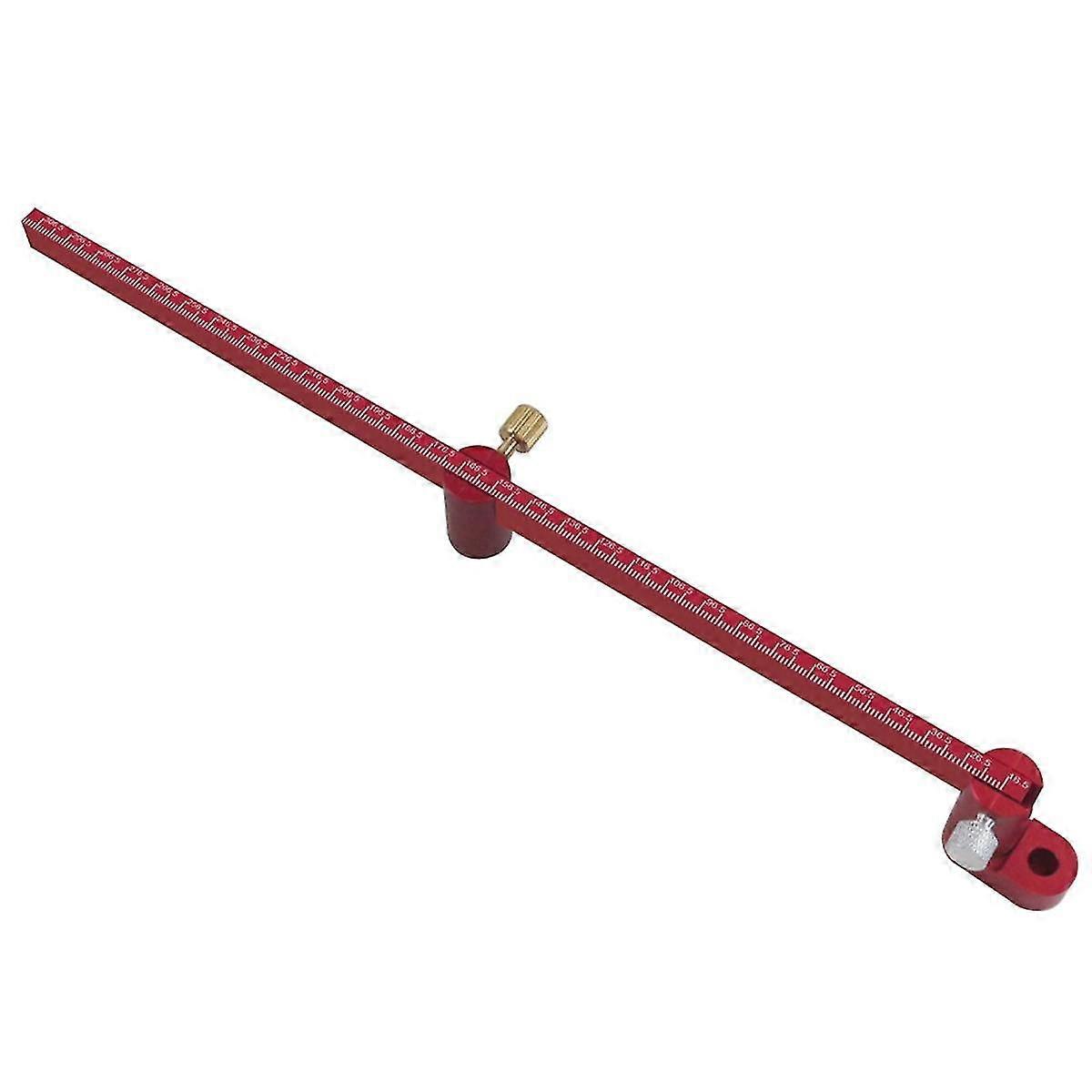 Adjustable Drawing Circle Ruler,Aluminum Compass Scribe Center Finder,Woodworking Fixed-Point Circle Line Gauge Metric