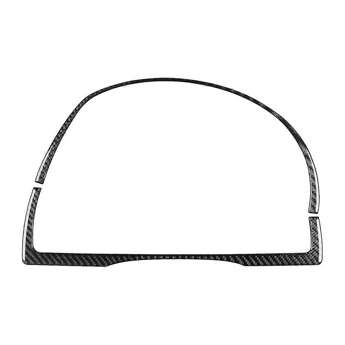 Carbon Fiber Dashboard Speedometer Panel Frame Trim for LHD