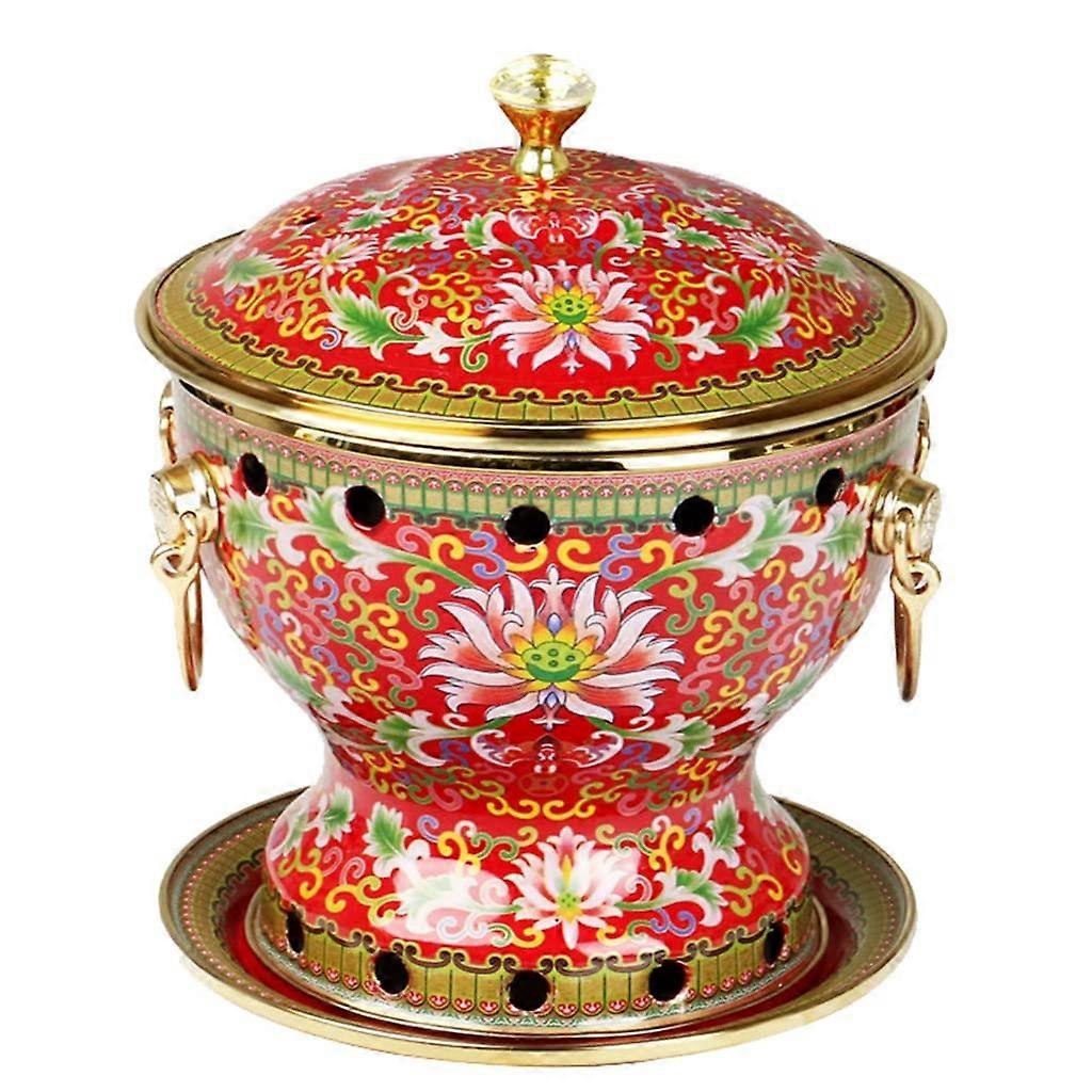 Copper Hot Pot Thick Pure Copper Mini Soup Cooker with Ergonomic Handle for Induction and Gas