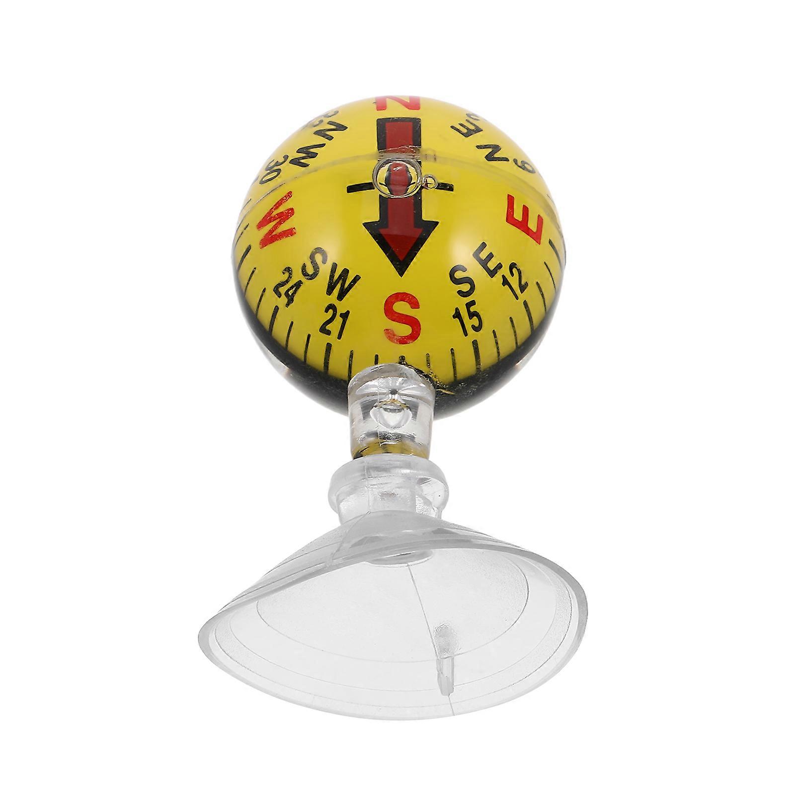 Suction Cup Compass Portable Car Compass with Suction Cup for Dashboard Mount