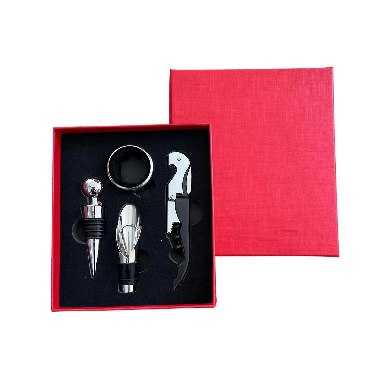Wine Opener Tool Set Corkscrew Wine Opener with Case Professional Wine Opener Gift Set Kitchen Accessories Tool Multicolor