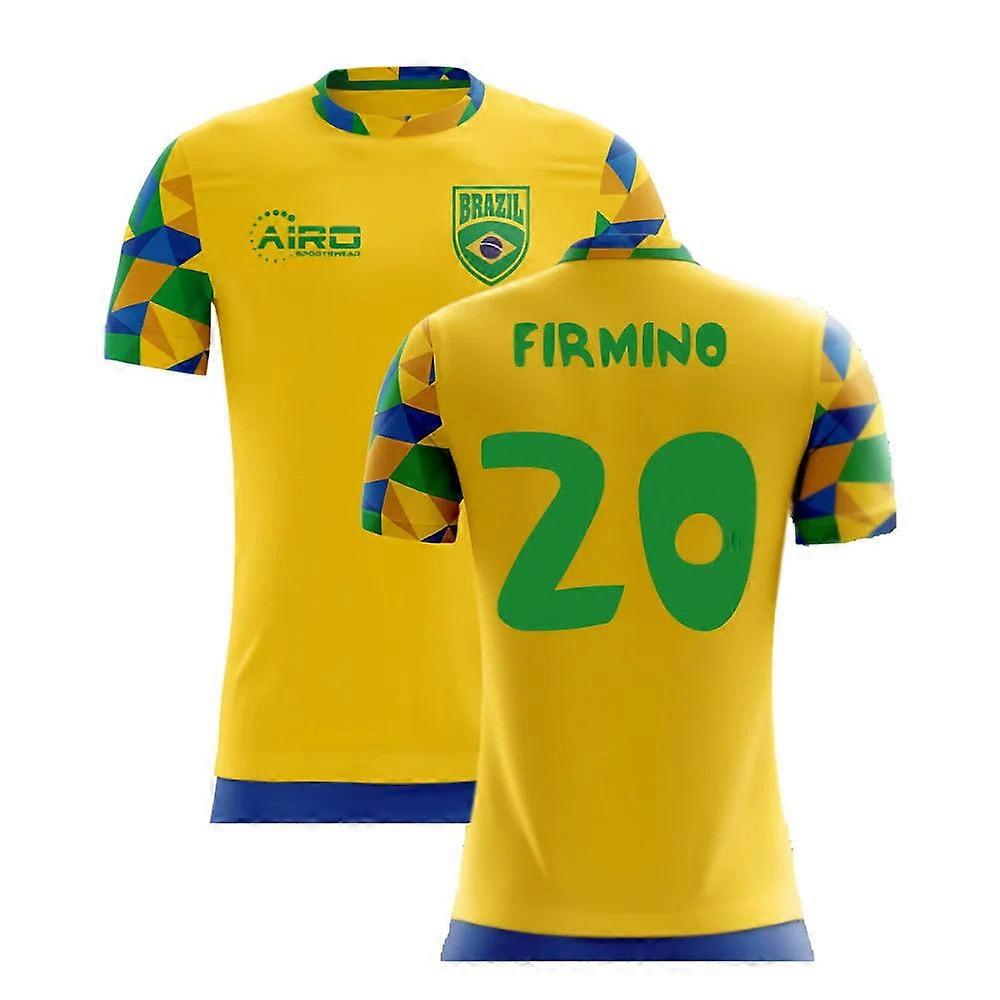 2025-2026 Brazil Home Concept Football Shirt (Firmino 20) - Kids