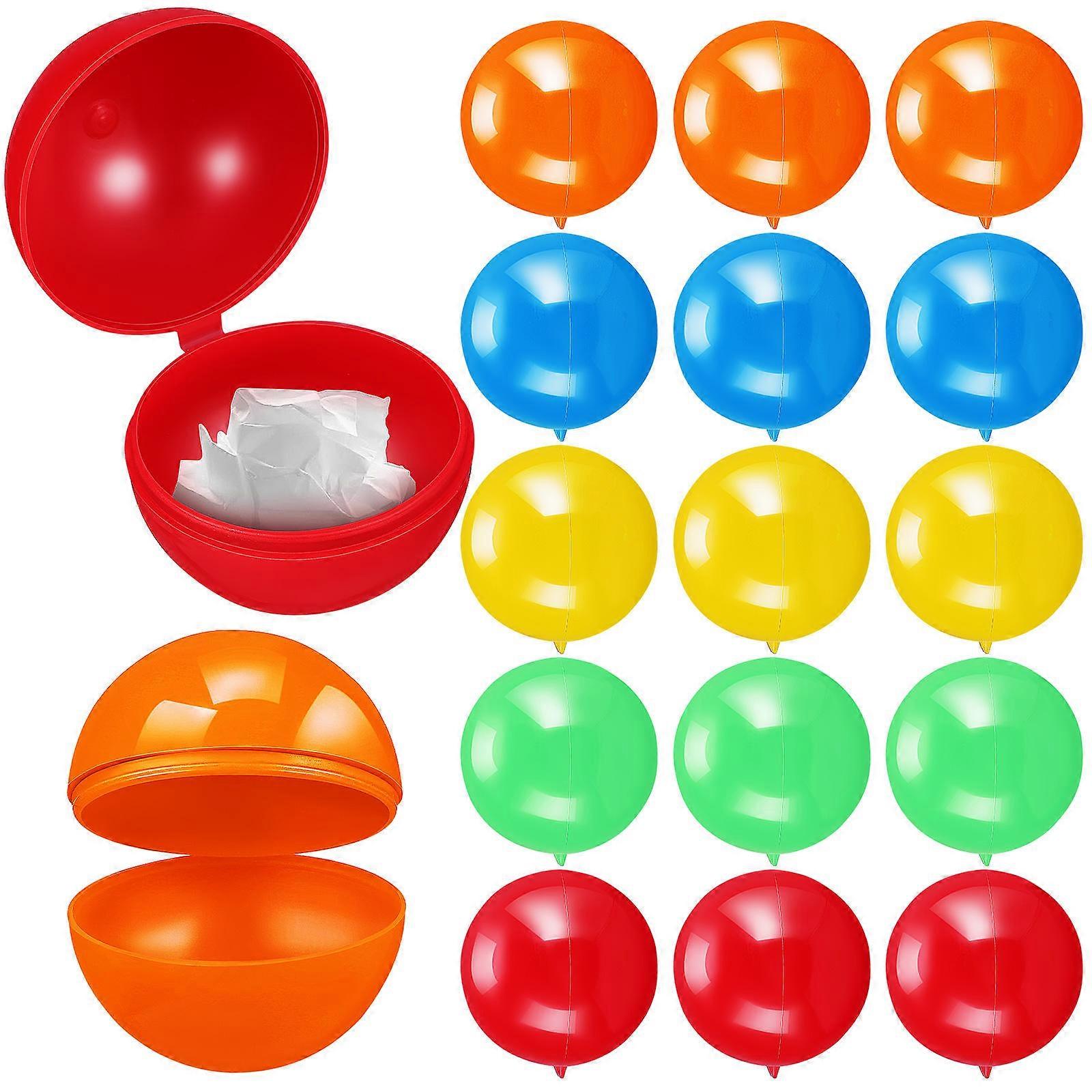 Hollow Raffle Balls Plastic Fillable Balls for Game Use 50Pcs