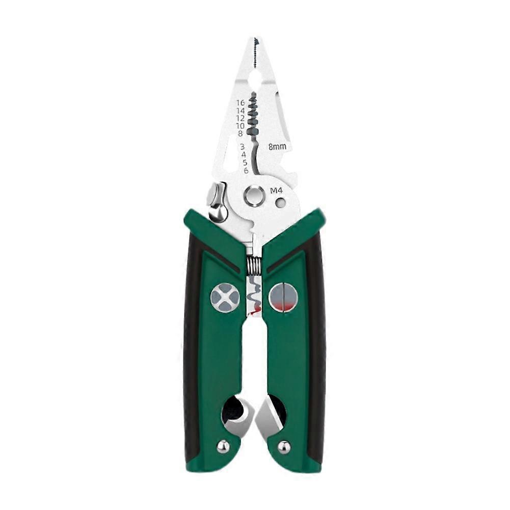 Foldable Wire Stripper Pulley Design Multi-function Electrician Wire Splitter Wire Winding Pliers Crimping Pliers Hand Tool