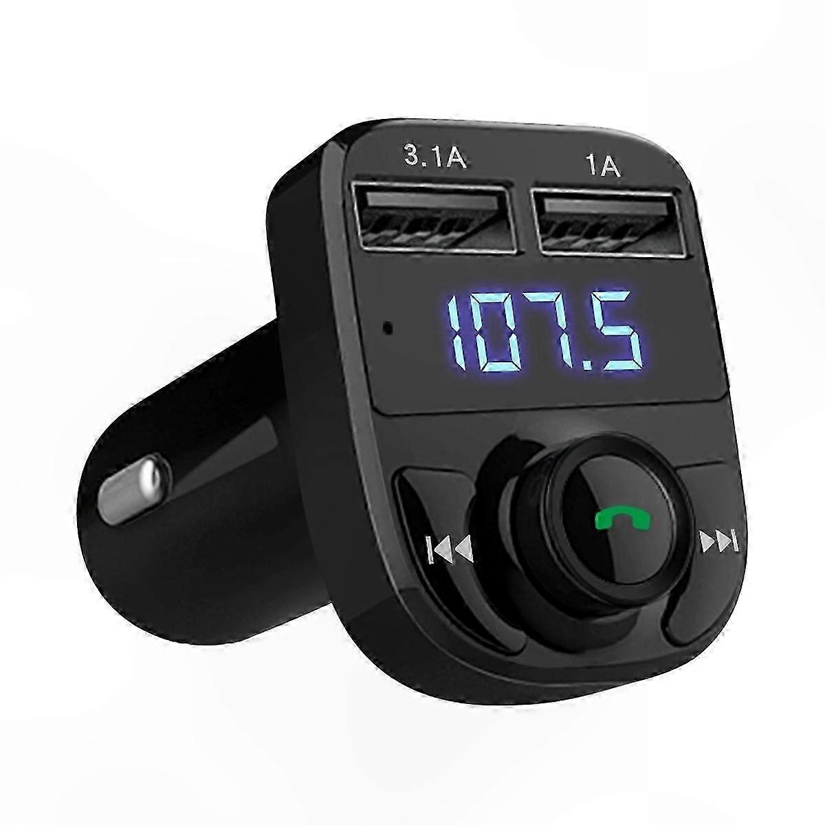Bluetooth Car Receiver with FM Transmitter, Lossless o, MP3 Playback, and USB Charging Port