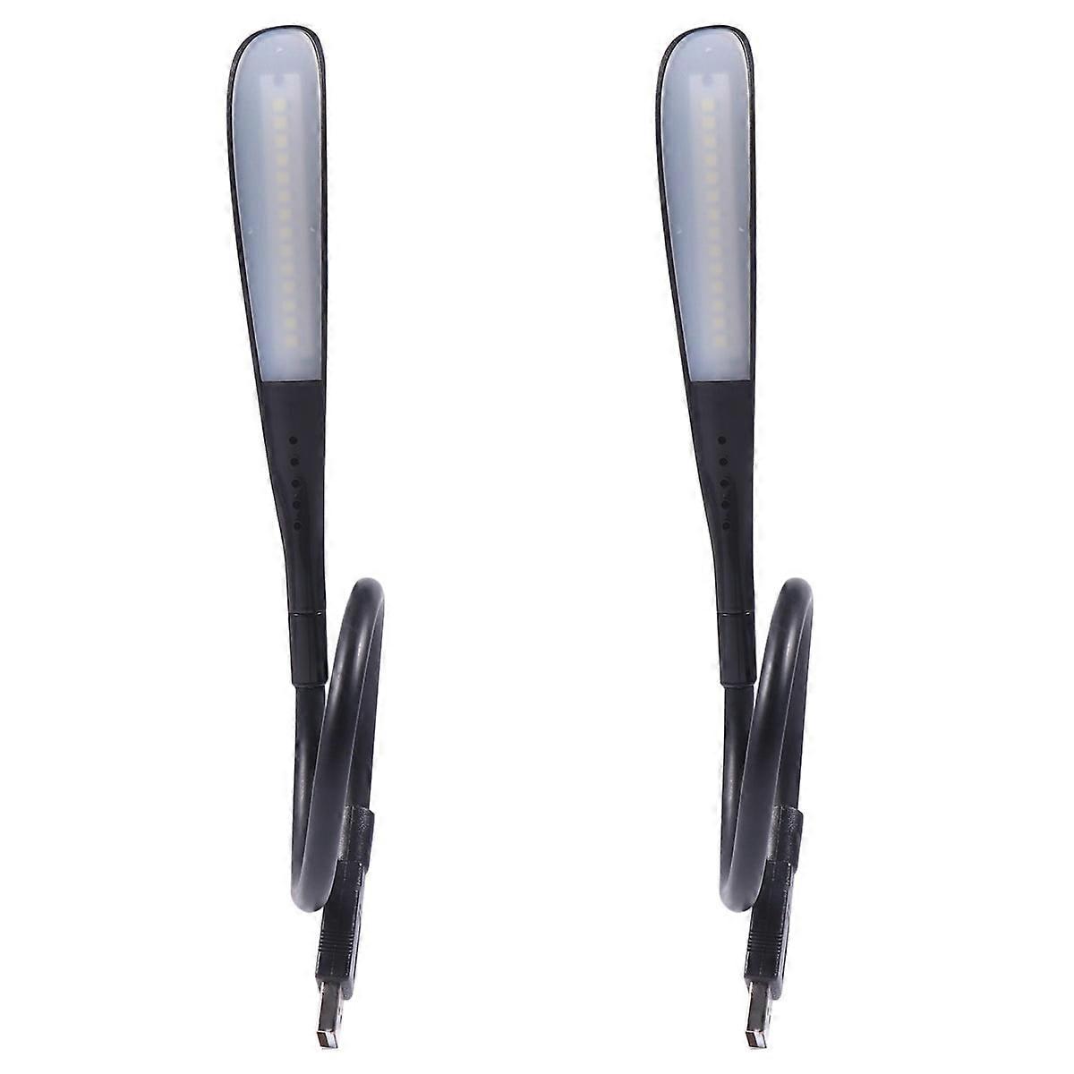 Portable Light Laptop LED Touch Book Night Reading USB Computer Lights Lamp 2 Pc