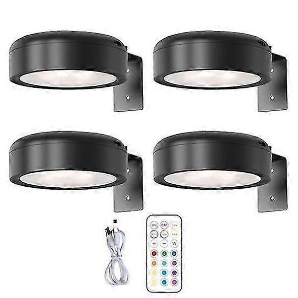 Wall Mounted Wireless Picture Light, Dimmable, Battery Powered, Adjustable 13 Colors RGB, Remote Control, Compatible with XW