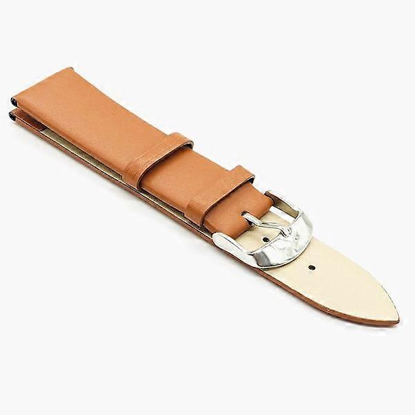 Watch strap in Pu-Leather from Ardour Light Brown 16mm