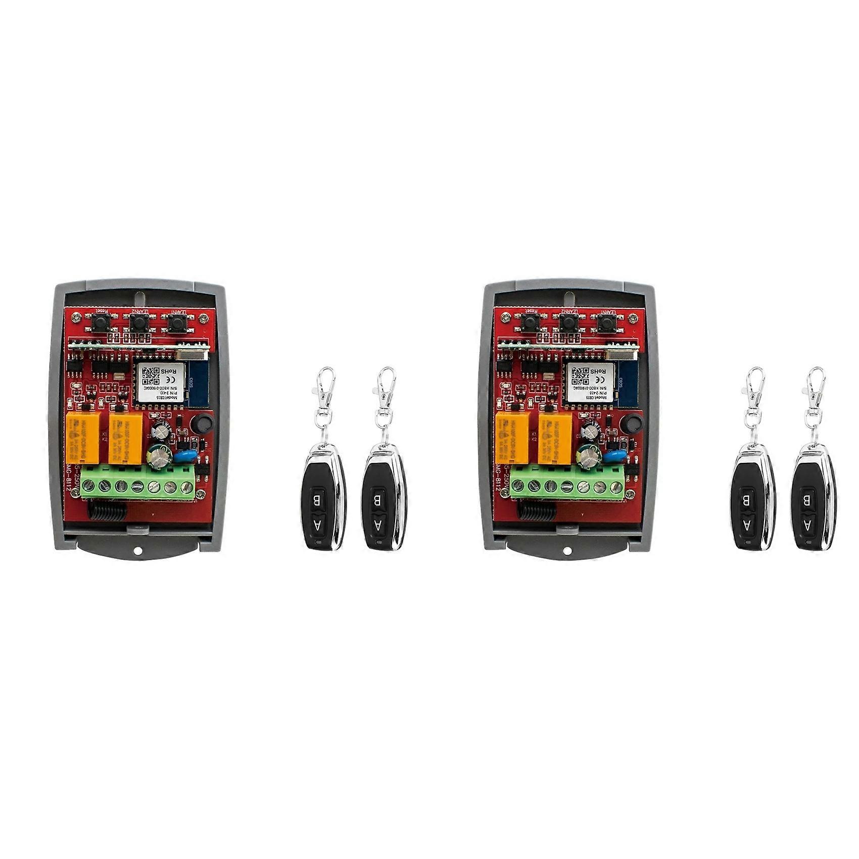 2X Wifi 433MHz Rolling Code Garage Door Remote Control RF Receiver Smart Switch Relay 85-250V Smart Life APP