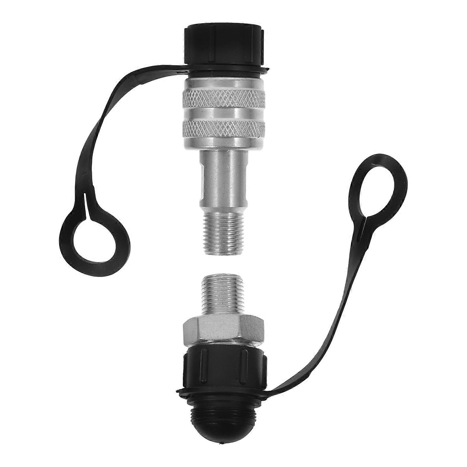 Hydraulic Couplers 2Pcs Quick Connect Threaded Fitting For Hydraulic Applications Assorted Color High Flow Disconnect Accessory