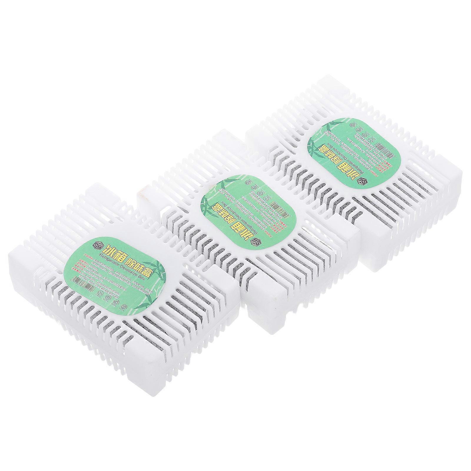 Plastic Refrigerator Odor Ideal For Closet Basement Deodorizing Rectangular Shape Air Freshening 3Pcs