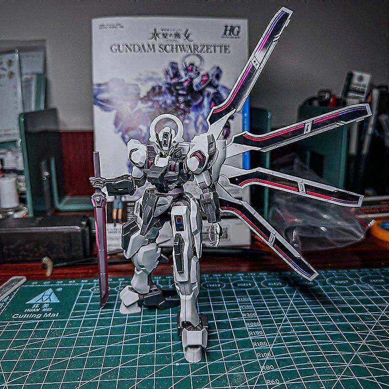 Decal For HG 1/144 MDX-0003 Schwarzette The Witch From Mercury Assembly Model Toys Fluorescent Sticker For Model Hobby Diy ?