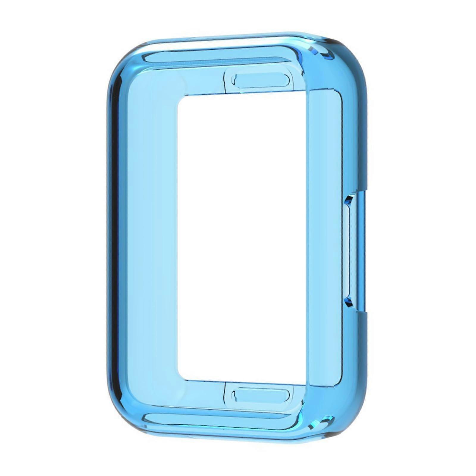 Soft Clear Case Scratch Resistant Lightweight Bumper Cover Blue for Fitbit Inspire 3